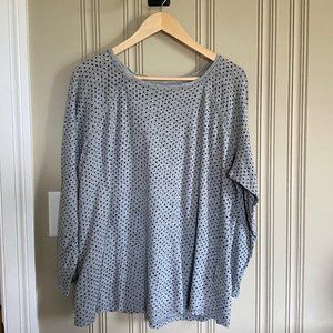 Boden, Black and Gray Spotted Baseball Tee, US16